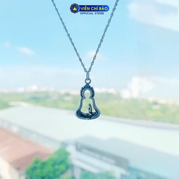 Mặt dây chuyền bạc nữ hình phật Cam Bergamot bạc Thái S925 thời trang phụ kiện trang sức nữ Viễn Chí Bảo M000002