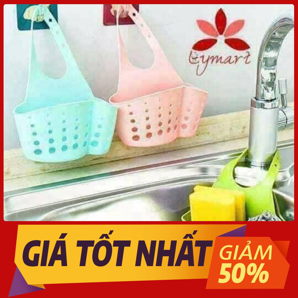 [Sale toàn shop] Giỏ treo vòi đựng giẻ rửa bát silicon