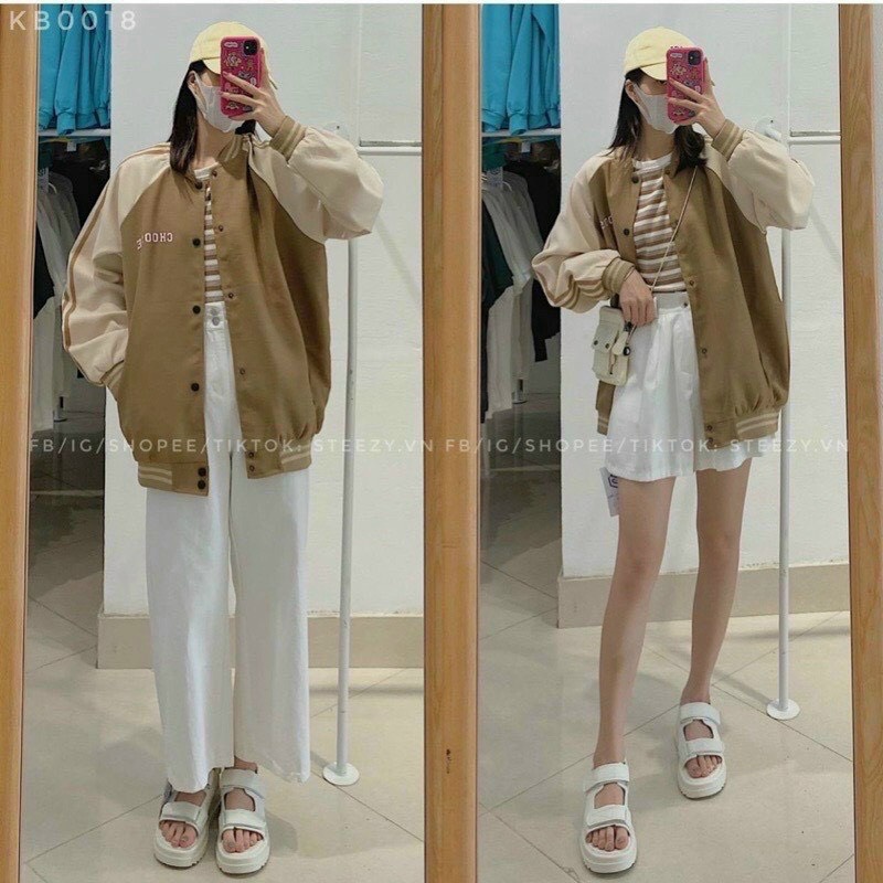 (HCM) Áo Khoác Bomber Da Lộn - Cực Xịn - form rộng dáng đẹp siêu nét , phong cách hàn quốc siêu xịn cho các bạn trẻ KME