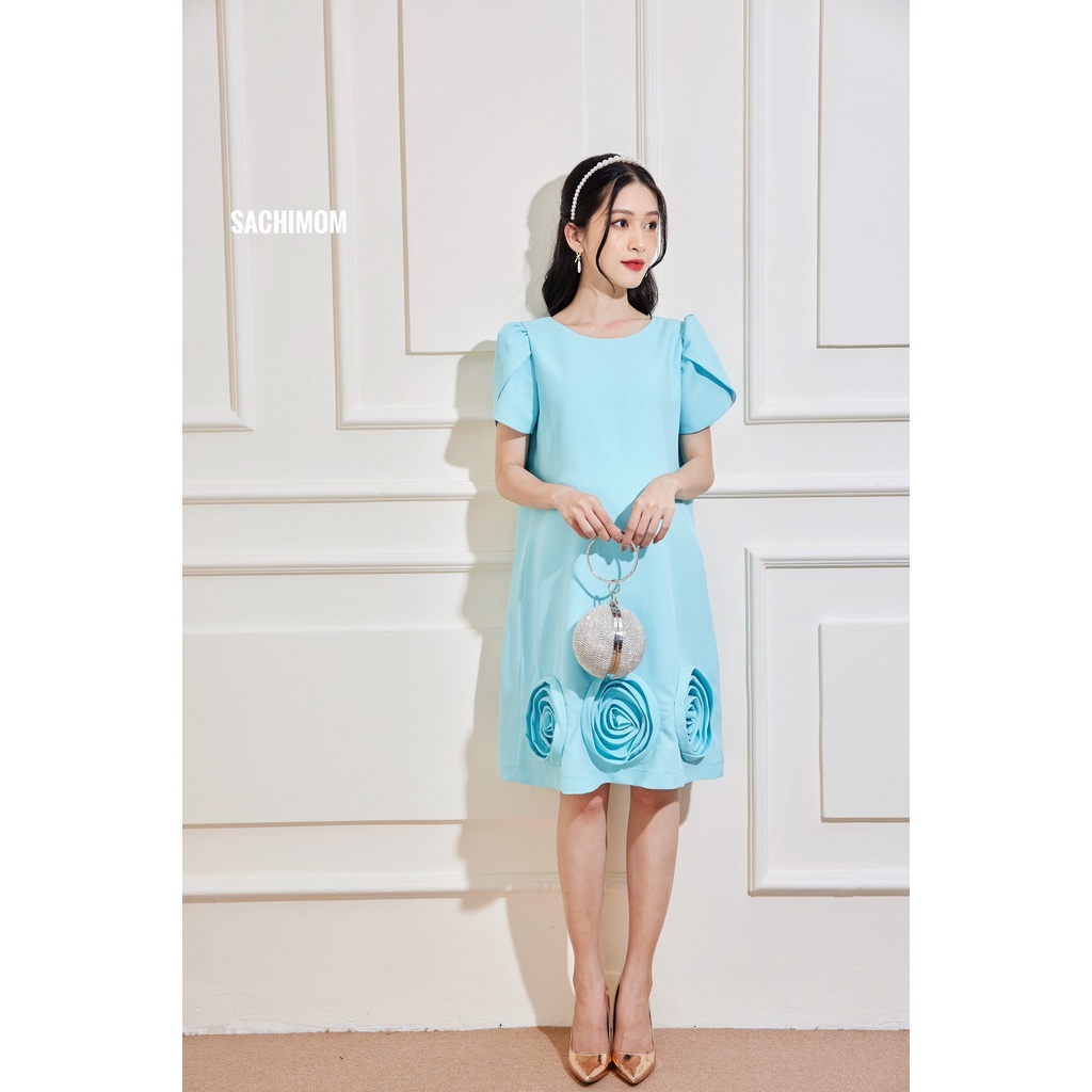 Đầm Bầu SACHIMOM - Váy Bầu Dáng Suông Tay Phồng ODETTE DRESS