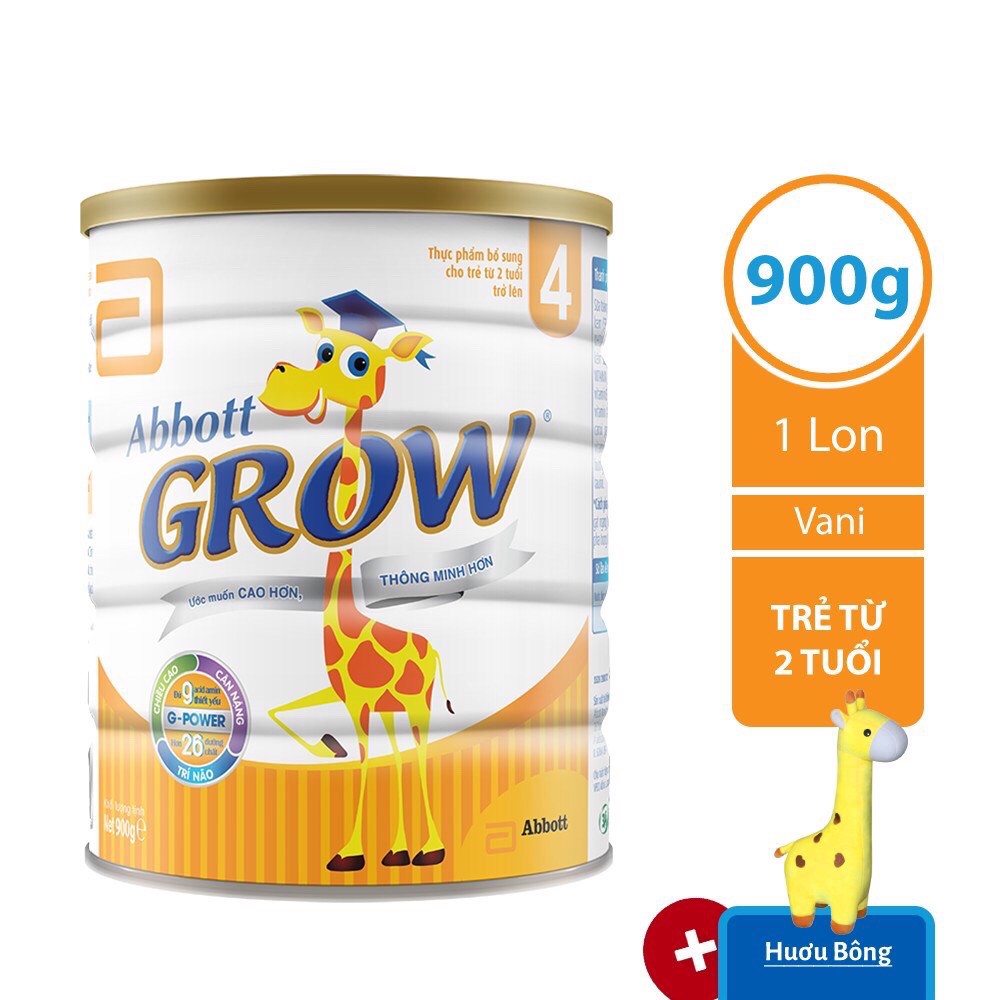 Sữa Bột Abbott Grow 4 Dành Cho Trẻ 2 Tuổi Trở Lên (900g)
