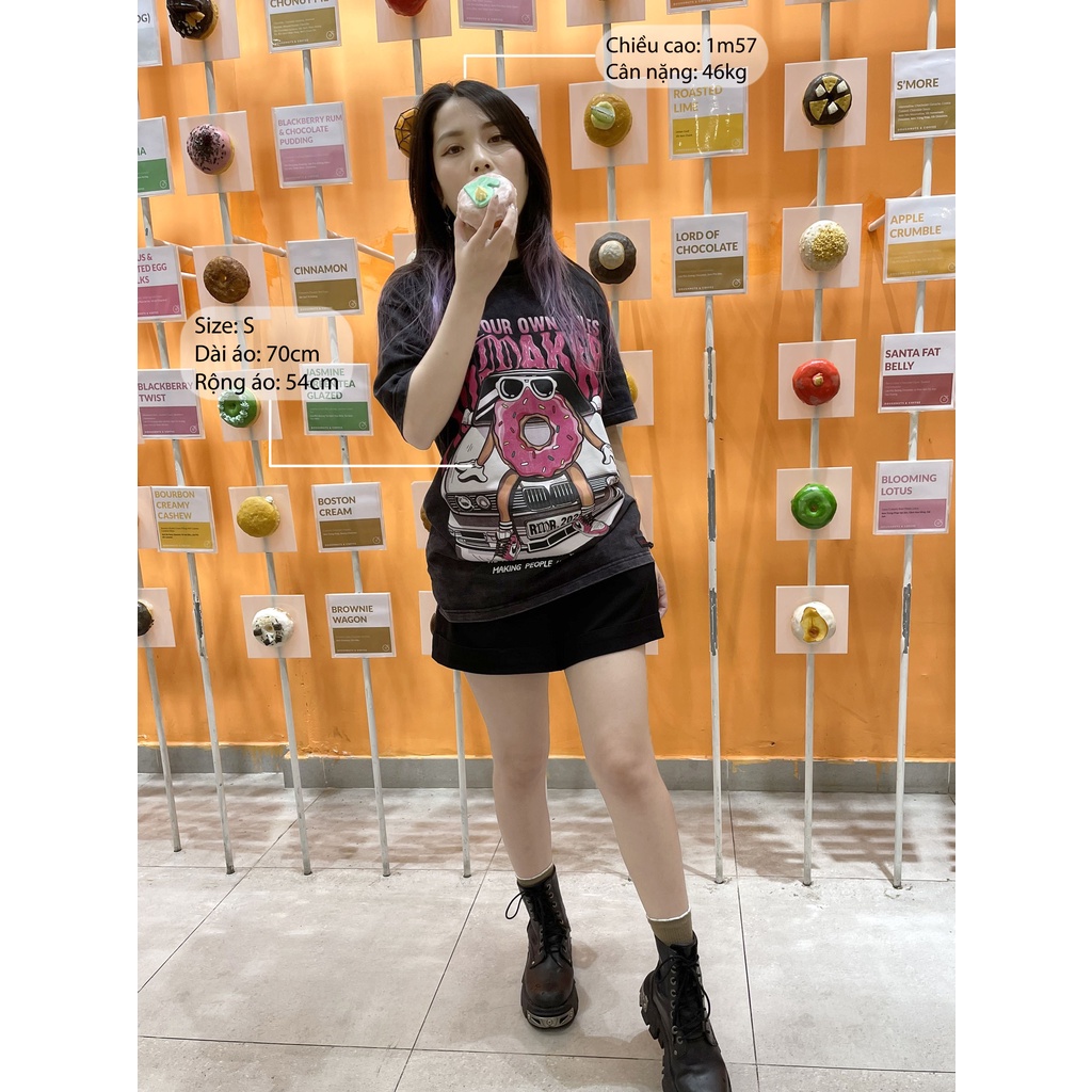 Áo Thun Unisex REMAKER Donumer Tee Oversize - Washed - Local Brand Chính Hãng