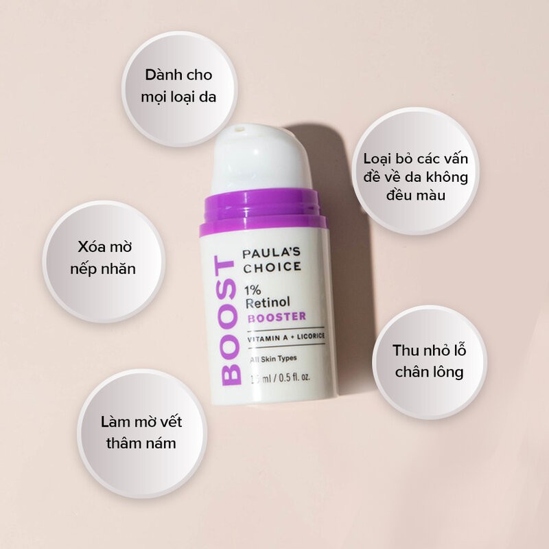 Tinh Chất Paula's Choice 1% Retinol Ngăn Ngừa Lão Hóa Resist 1% Retinol Booster 15ml
