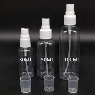 Lọ xịt dung dịch phun sương 30ml, 50ml ,100ml, lọ pet đựng mỹ phẩm mini