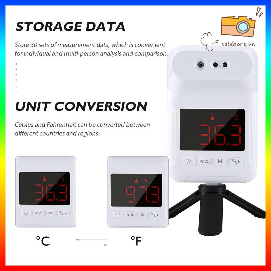 [SOE] K-3s Infrared Wall Mounted Non Contact Digital Thermometer Alarm With Bracket