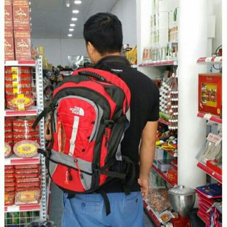 Balo tnf 55 lit loại 1 màu đỏ