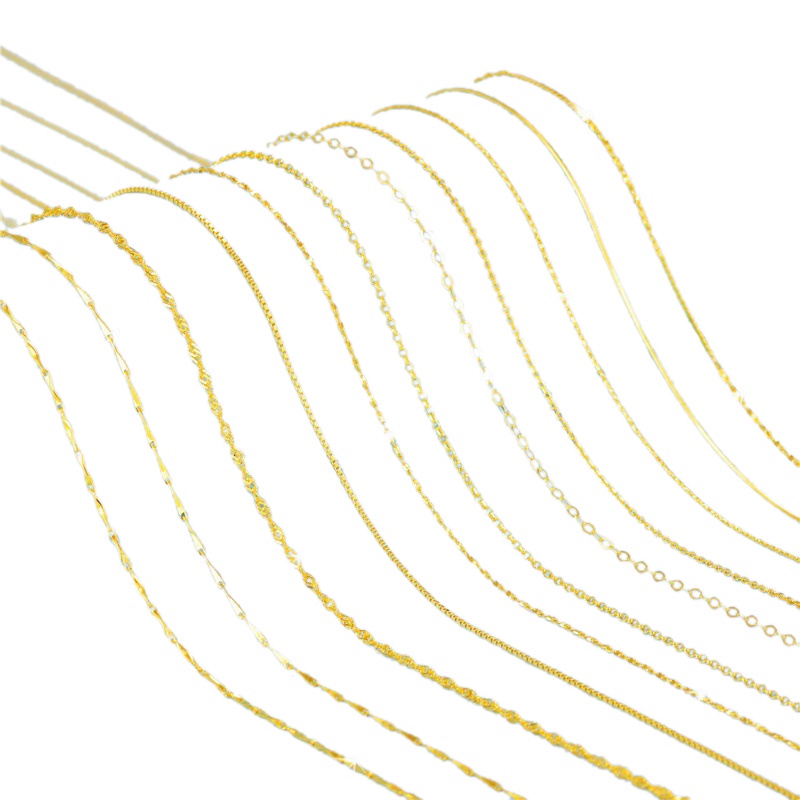 Dây chuyền vàng 18K / Bạc / Vàng hồng 100% Thật S925 Vòng cổ bạc sterling Thiết kế khác nhau / Chiều dài Mặt dây chuyền mạ vàng hồng Dây chuyền nữ trang sức Quà tặng
