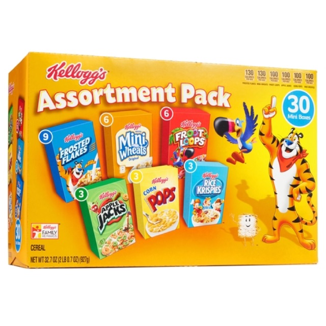 Ngũ cốc Kelloggs Mix 30 mini boxes Mỹ ✈️