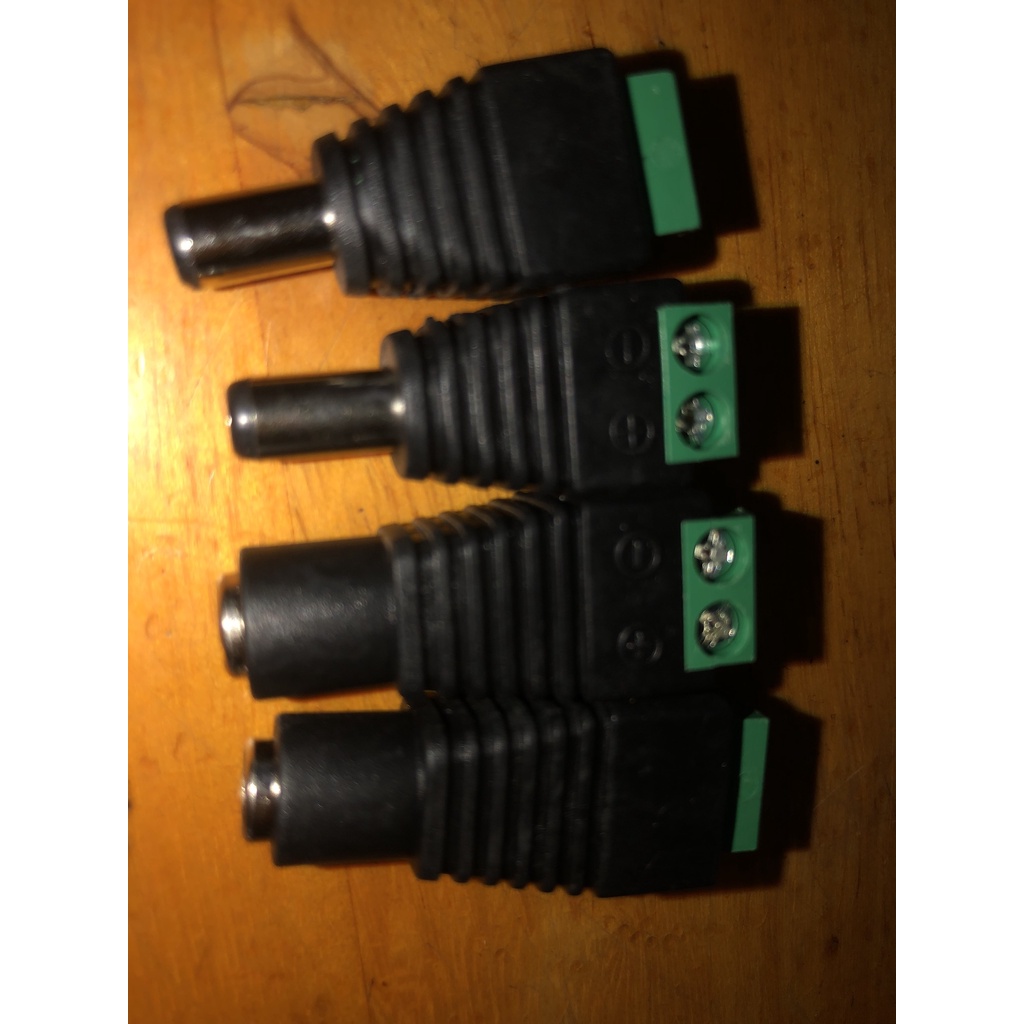 2 cặp jac nguồn DC đực và cái  5.5*2.1