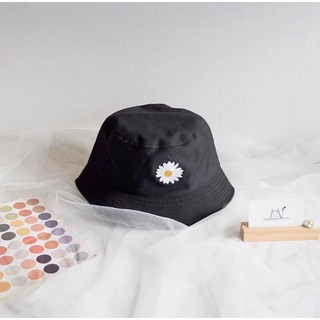 MŨ BUCKET vành tròn 1 mặt HOA CÚC unsiex nam nữ đội, pc ULZZANG