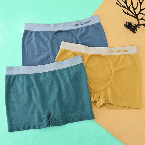 Quần Lót Nam Boxer Phối Màu Sắc Tương Phản Thoáng Khí