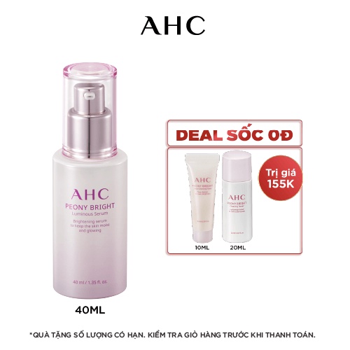 Tinh Chất Dưỡng Sáng Da AHC Peony Bright Luminous Serum 40ml