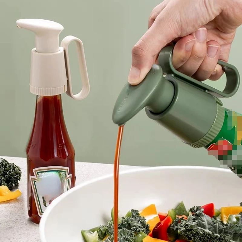 Vòi Bơm Gắn Chai Đựng Nước Sốt/ Gia Vị Dạng Nhấn Thay Thế Tiện Dụng Cho Nhà Bếp