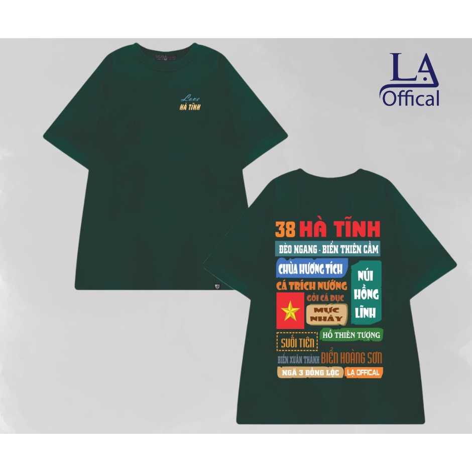 Áo thun Unisex tỉnh HÀ TĨNH nam nữ form rộng, cổ tròn tay lỡ conton 4 chiều - Lạ offical
