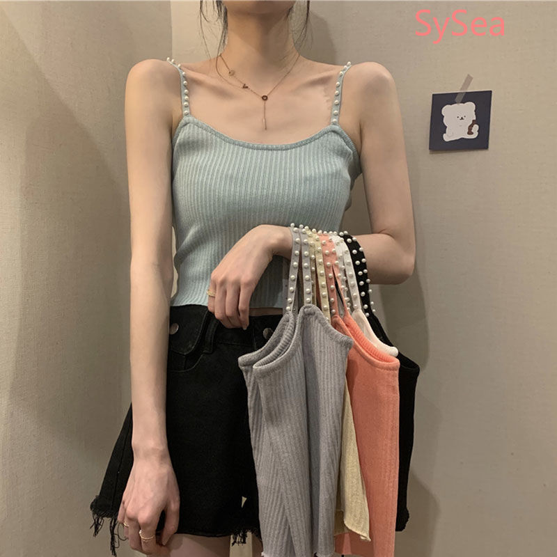 Áo kiểu hai dây ôm dáng vừa vặn phong cách Hàn Quốc thời trang mùa hè dành cho nữ