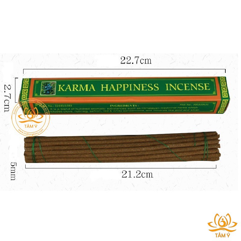 Nhang/hương KARMA HAPPINESS bản hộp cứng và Karma Happiness Green Tara bản vỏ mềm