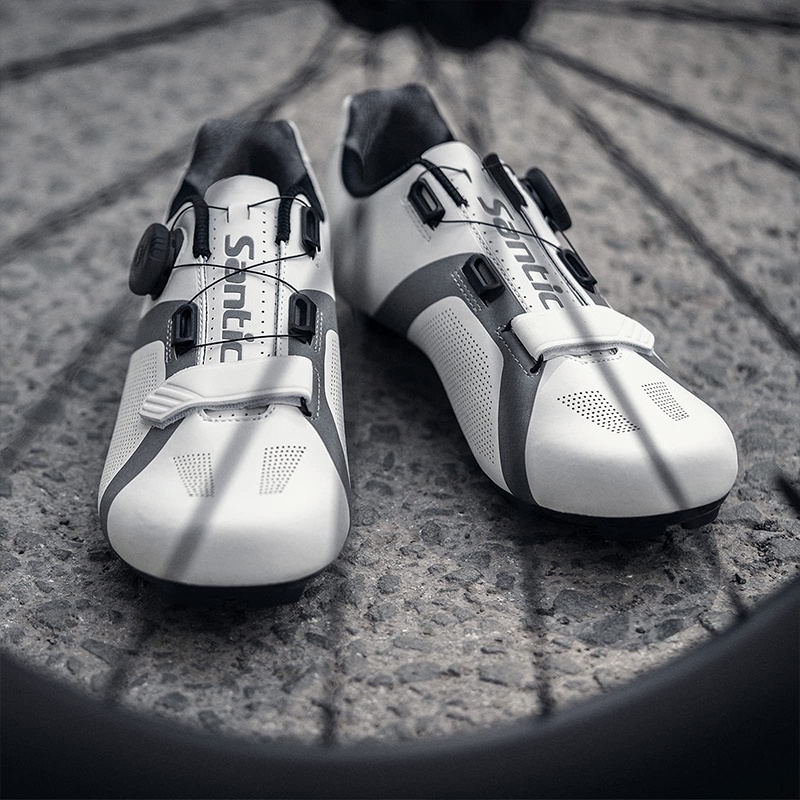 Santic Giày Đạp Xe Nam Đường Đi Xe Đạp Cleats Giày Tương Thích SPD Xe Đạp Cleats Giày Thoáng Khí Giày Đạp Xe Nữ KS20019