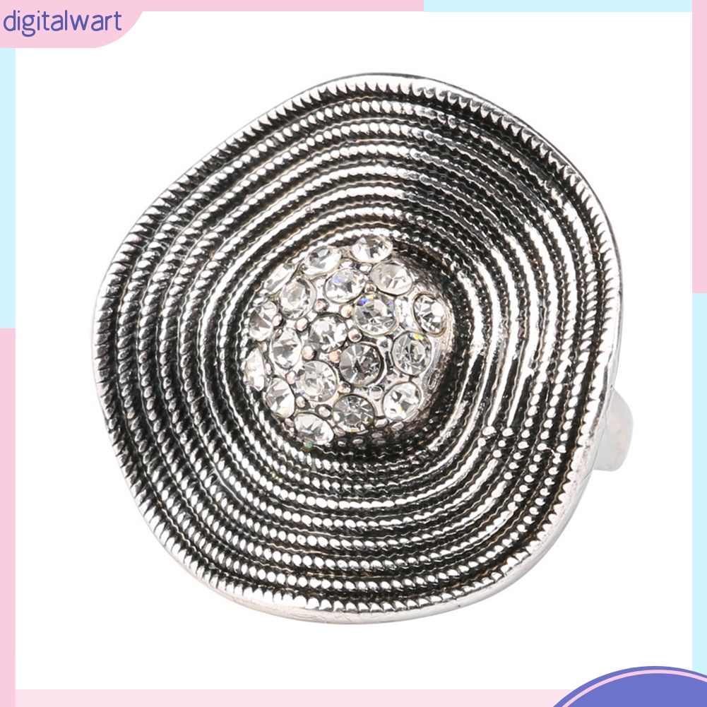 Nhẫn mặt to đính đá kiểu dáng cá tính, độc đáo cho nữ