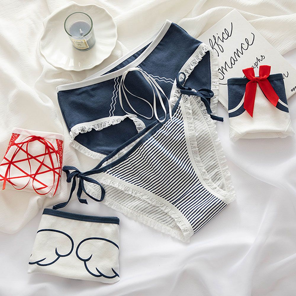 Quần lót cotton không đường may thoáng khí dễ thương quyến rũ cho nữ