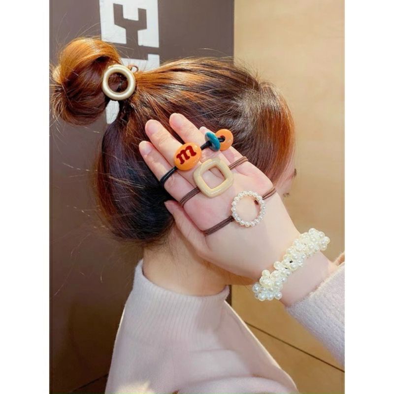 túi 20 chun buộc tóc phong cách hàn cực xinh