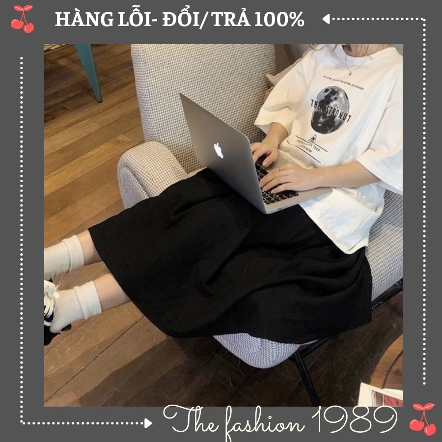 Chân váy đũi xoè ulzzang (ảnh thật tự chụp kèm video) 3 màu trắng đen be siêu xinh | BigBuy360 - bigbuy360.vn