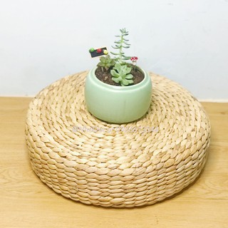 Nệm ngồi lục bình hình tròn trang trí decor nội thất, homestay, hàng thủ công Việt Nam