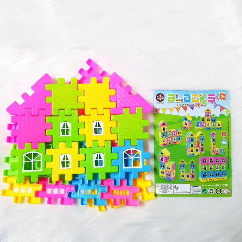 Bộ đồ chơi lắp ghép khối nhựa xây dựng 133D