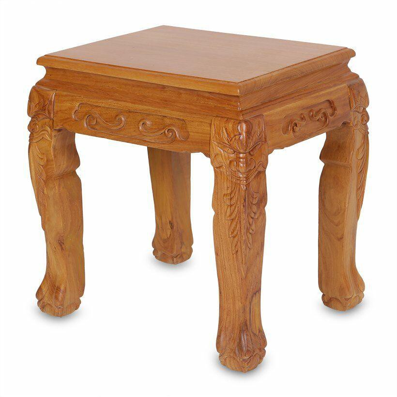 Bộ bàn ghế gỗ gõ đỏ chạm lân 6 món tay 12
