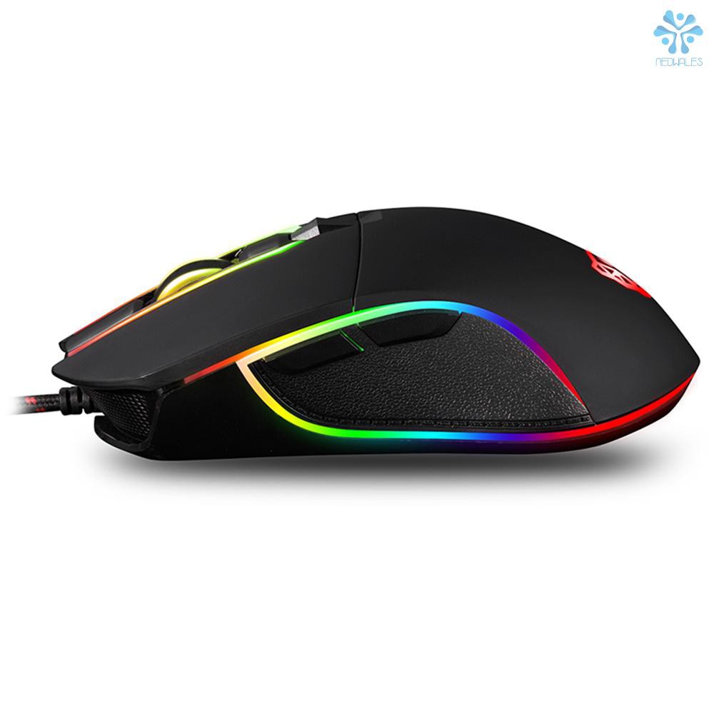 Chuột Quang Gaming Motospeed V30 6 Nút Bấm Có Đèn Led Màu 3500dpi