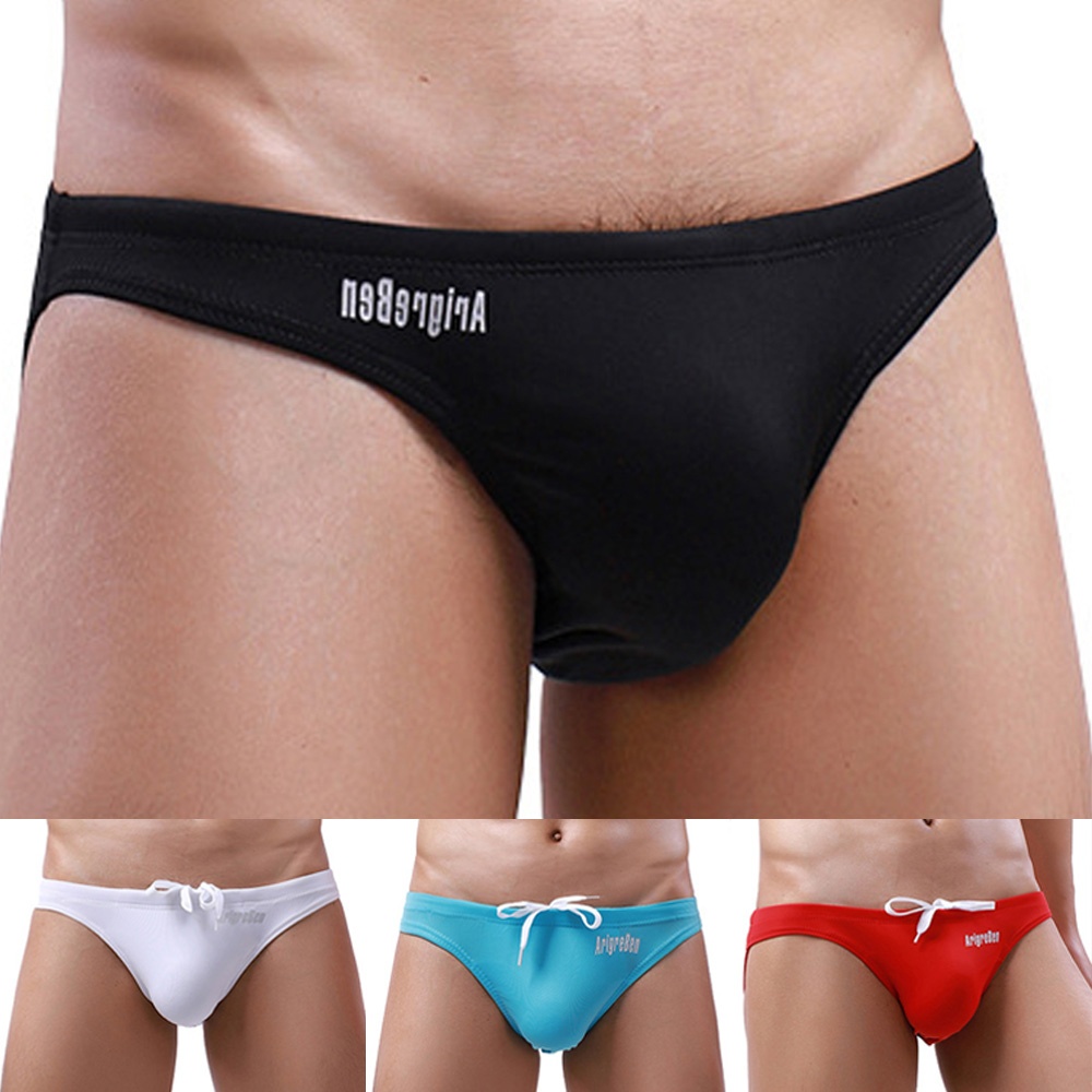 Swimwear Pants Solid Color Summer Swimming Trunks Underpants Underwear