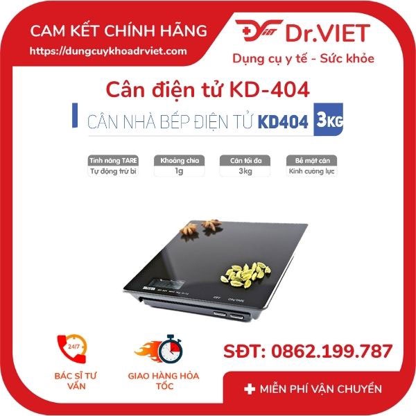 CÂN ĐIỆN TỬ TANITA KD404 (NHỎ GỌN DÙNG ĐỂ CÂN THỰC  PHẨM, CÂN LÀM BÁNH) - DR VIET