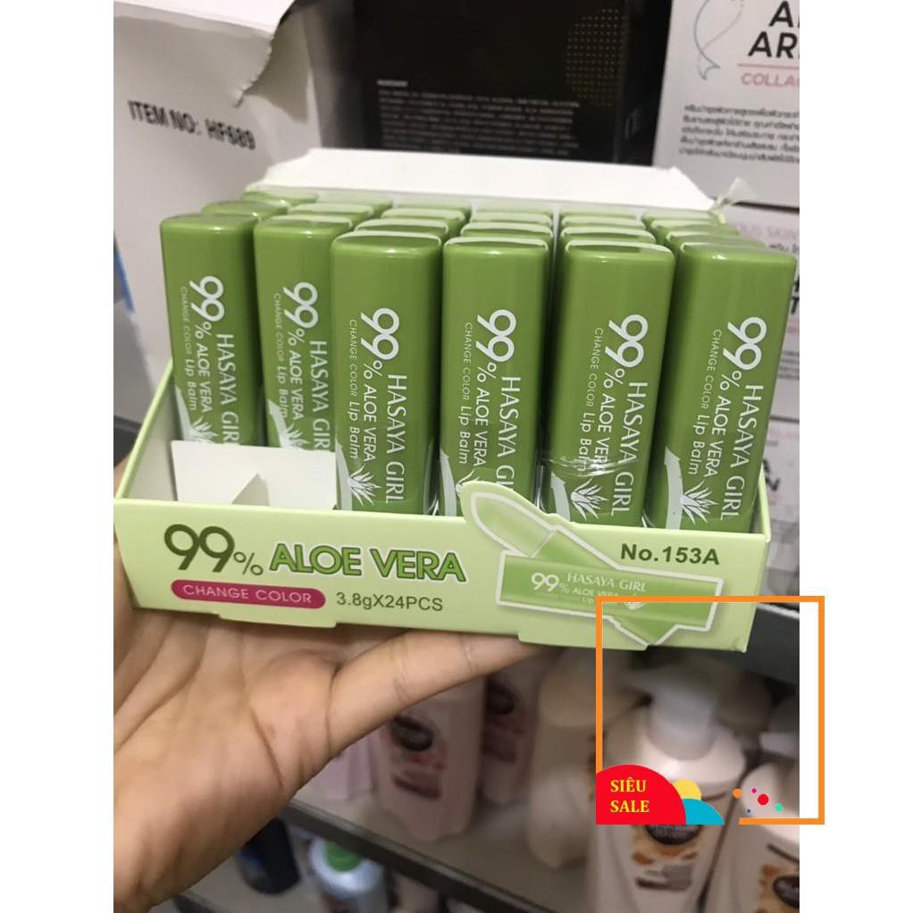 Son dưỡng môi Nha đam Hasaya Girl Aloe Vera 99% Thái Lan