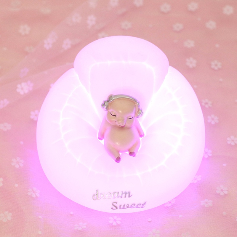 Đèn Ngủ Hình Động Vật Hoạt Hình Lãng Mạn Bằng Vinyl