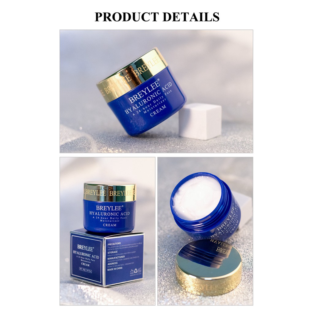 Kem Breylee 40g Chứa Tinh Chất Axit Hyaluronic Dưỡng Ẩm Làm Trắng Da 24 Giờ Chất Lượng Cao | BigBuy360 - bigbuy360.vn