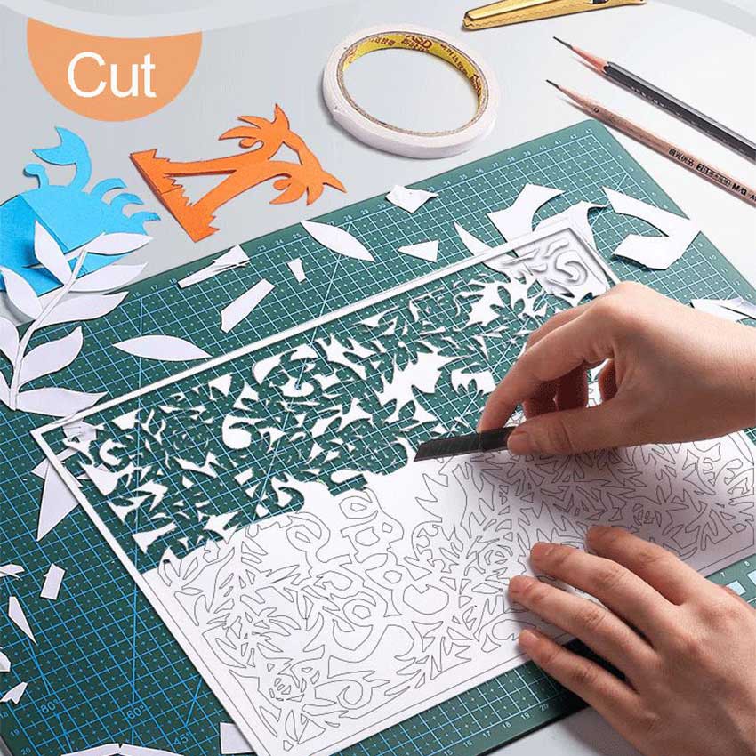 Tấm lót cắt - cutting Mat PVC làm thủ công, handmade