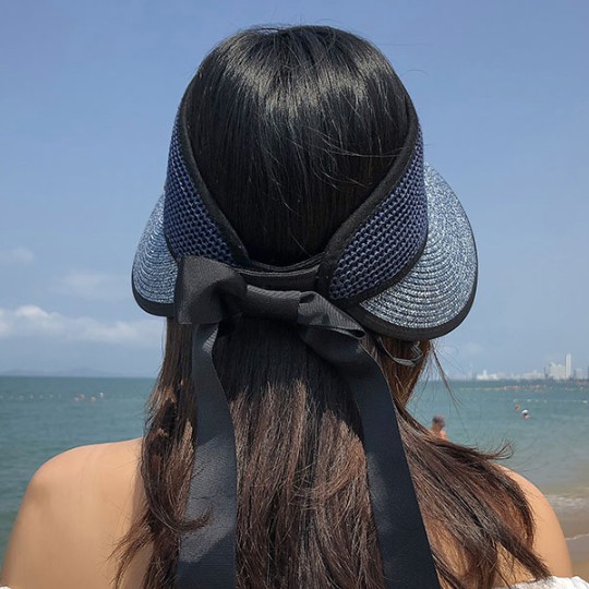 Nón chống nắng nửa đầu phong cách Hàn, mũ rộng vành nửa đầu nữ cao cấp