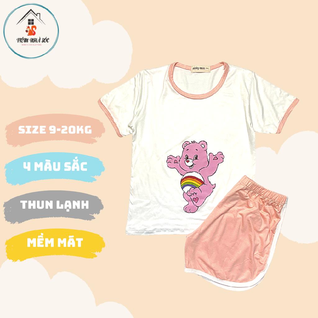 Bộ thun lạnh cộc tay Minkymom Gấu con [size từ 9 - 20kg] Tiệm Nhà Sóc