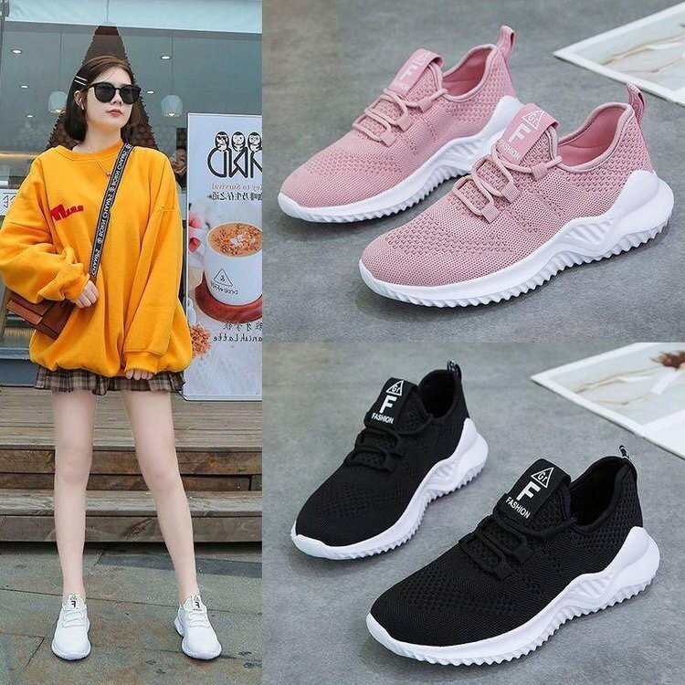 Giầy thể thao lưới FASHION 2 mầu đen, hồng MSPM21 | WebRaoVat - webraovat.net.vn