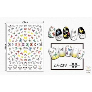 Sticker dán móng hình bướm