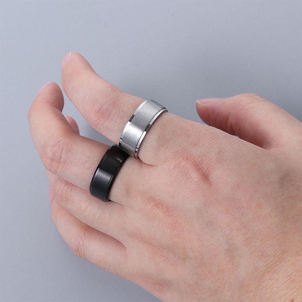 Nhẫn Nam Đính Đá Đen Nhiều Kích Cỡ