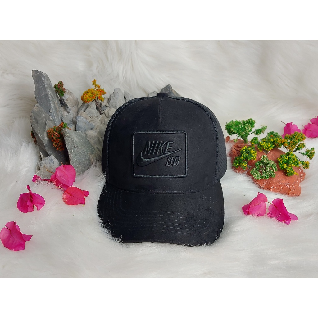 Mũ lưỡi trai Nike dáng thể thao cực ôm đầu vải da lộn phối lưới mềm mịn hình và video 100% từ shop, bao kiểm tra hàng