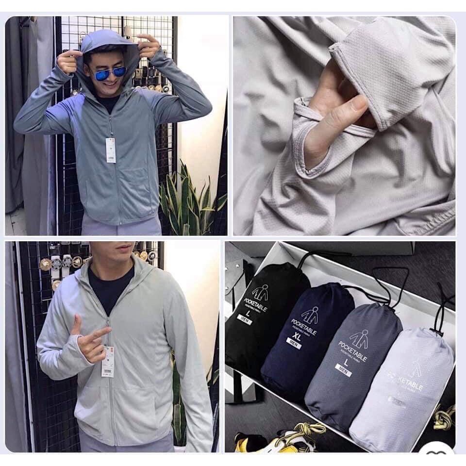 Áo chống nắng thông hơi nam vải kim cương chống tia UV 99% phiên bản cải tiến mới 2021 túi có khóa an toàn | BigBuy360 - bigbuy360.vn