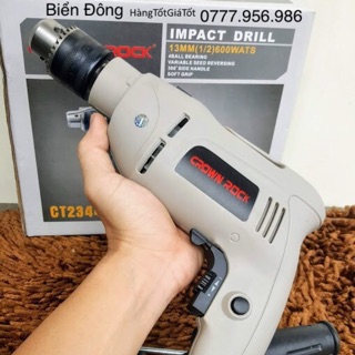 Máy khoan ♥️ FREESHIP ♥️ Tặng mũi khoan 35k Máy khoan bêtông CROWN ROCK CT2344 loại 1