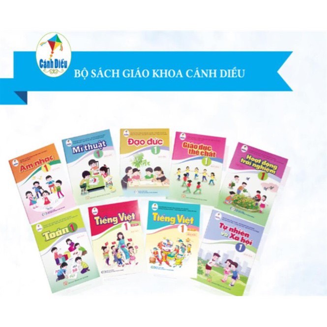 Bộ sách giáo khoa và vở bài tập lớp 1 - cánh diều (gồm 16 quyển)