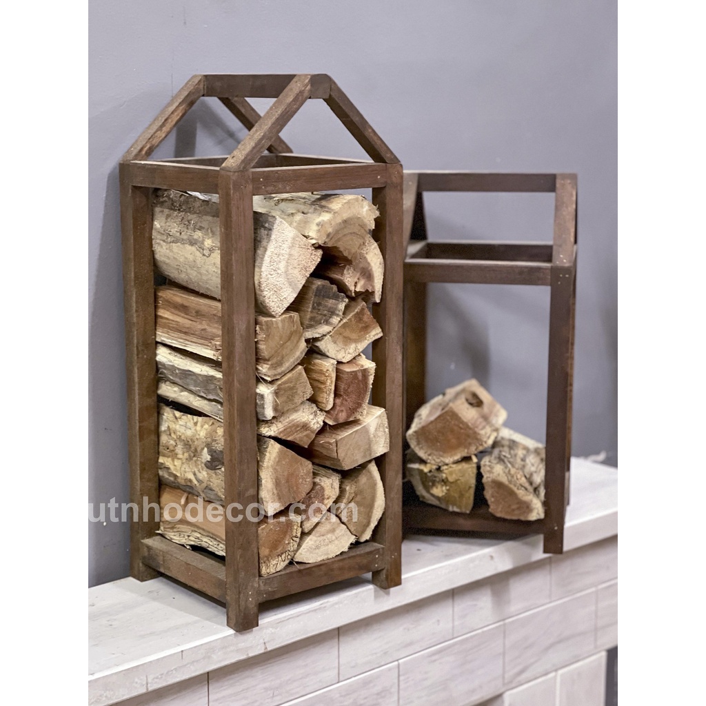 Đèn bão gỗ decor nhiều kích cỡ