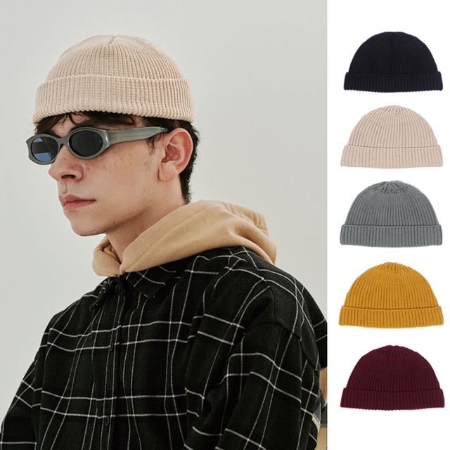 Mũ len beanie trơn unisex nhiều mầu lựa chọn