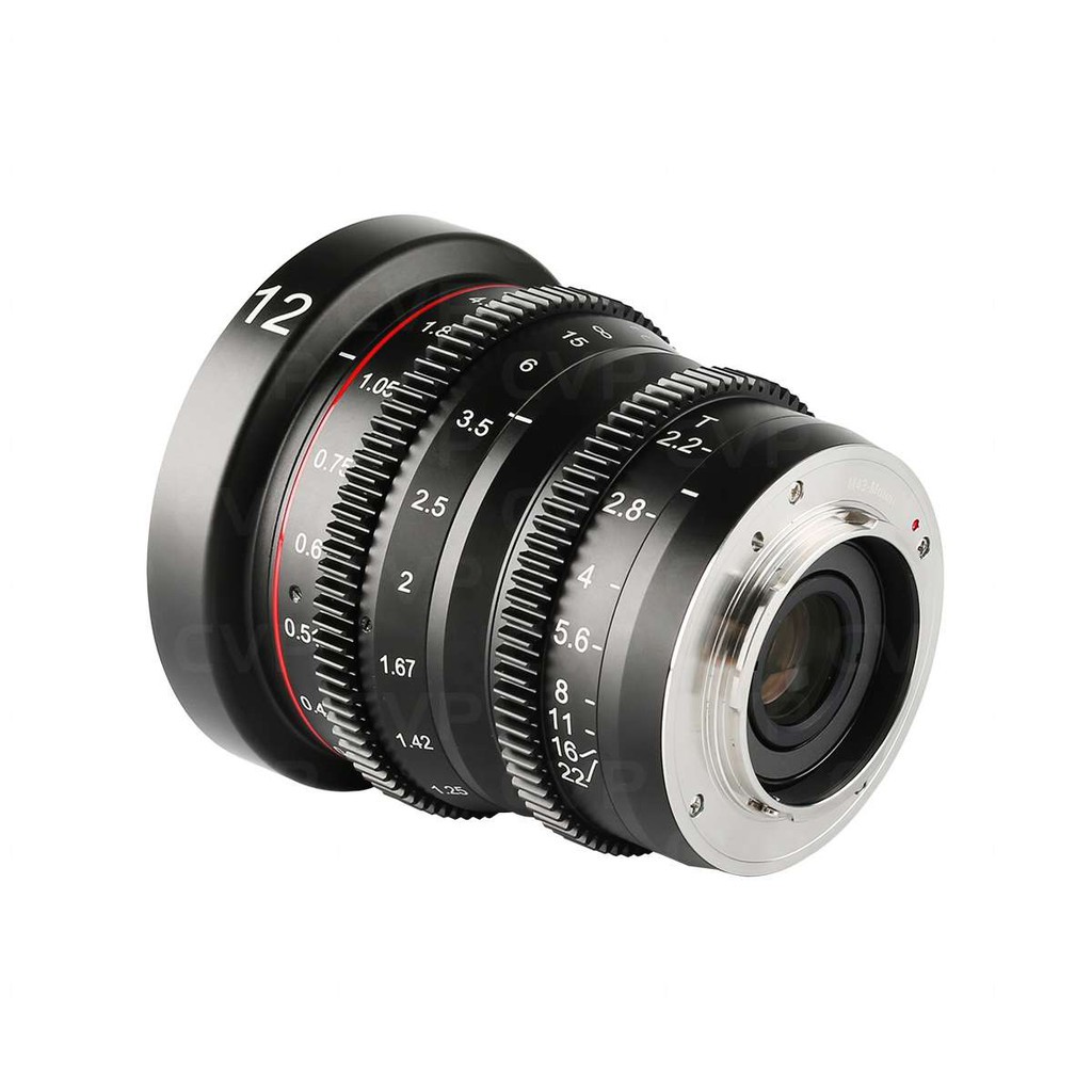 Ống Kính Meike 12mm T2.2 Cinema Lens - Ống Kính Quay Phim Cinematic có các ngàm cho M4/3, Fujfilm và Sony