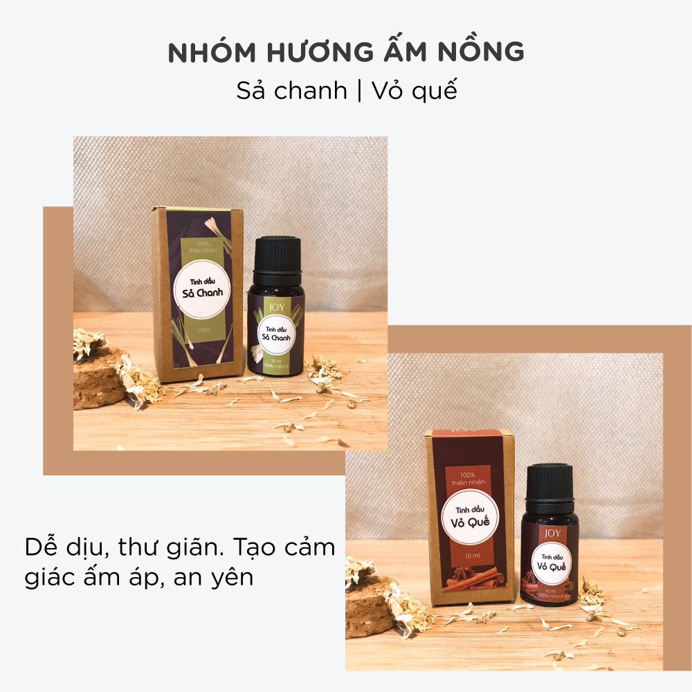 Combo 8 chai Tinh dầu Xông Phòng JOY - Chọn mùi tùy ý