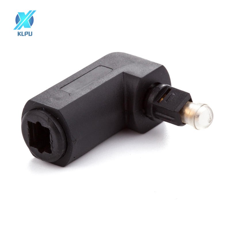 COD# Male to Female Optical Digital Audio Converter Adapter with 90 Degree Right Angle 360 Swivel for Toslink Jack #VN