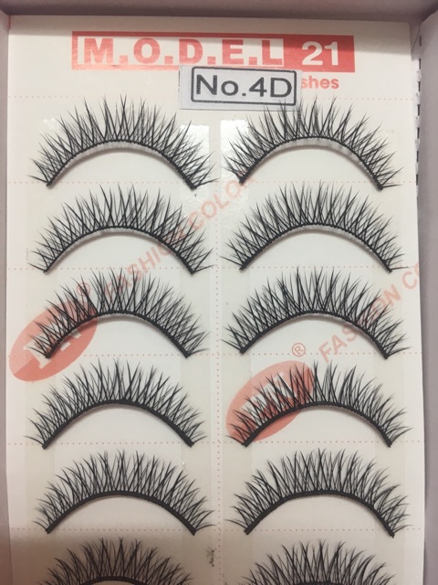 Lông Mi Giả Số 4D Hộp 10 Cặp MODEL 21 FASHION LASHES